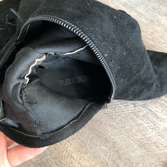 Public Desire Thigh-high Suede Boots - Picture 4 of 5